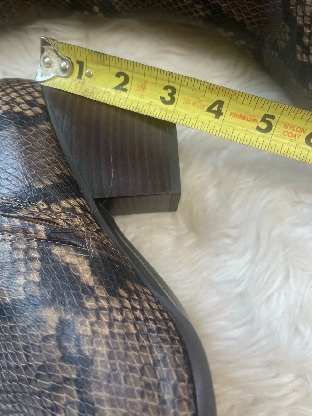 Banana Republic leather snake skin print Knee high western boots SZ11